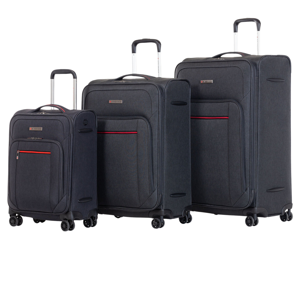 Air Canada Luggage Grey Air Canada Indigo Lite 3 piece Expandable Spinner Luggage Set