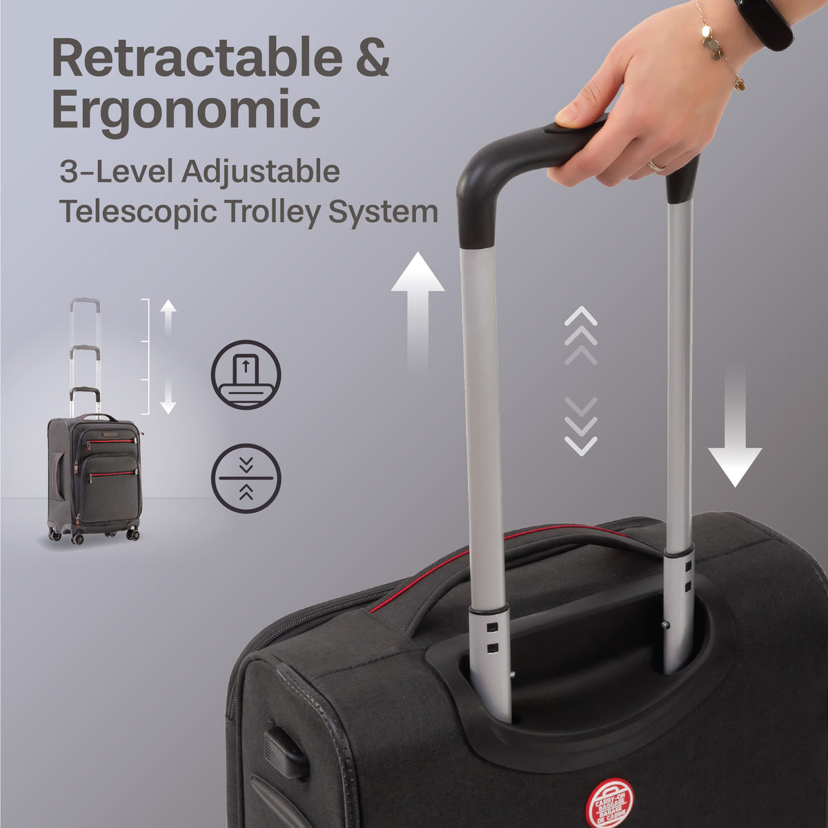 Air Canada Luggage Grey Air Canada Indigo Lite Carry-On Spinner Luggage