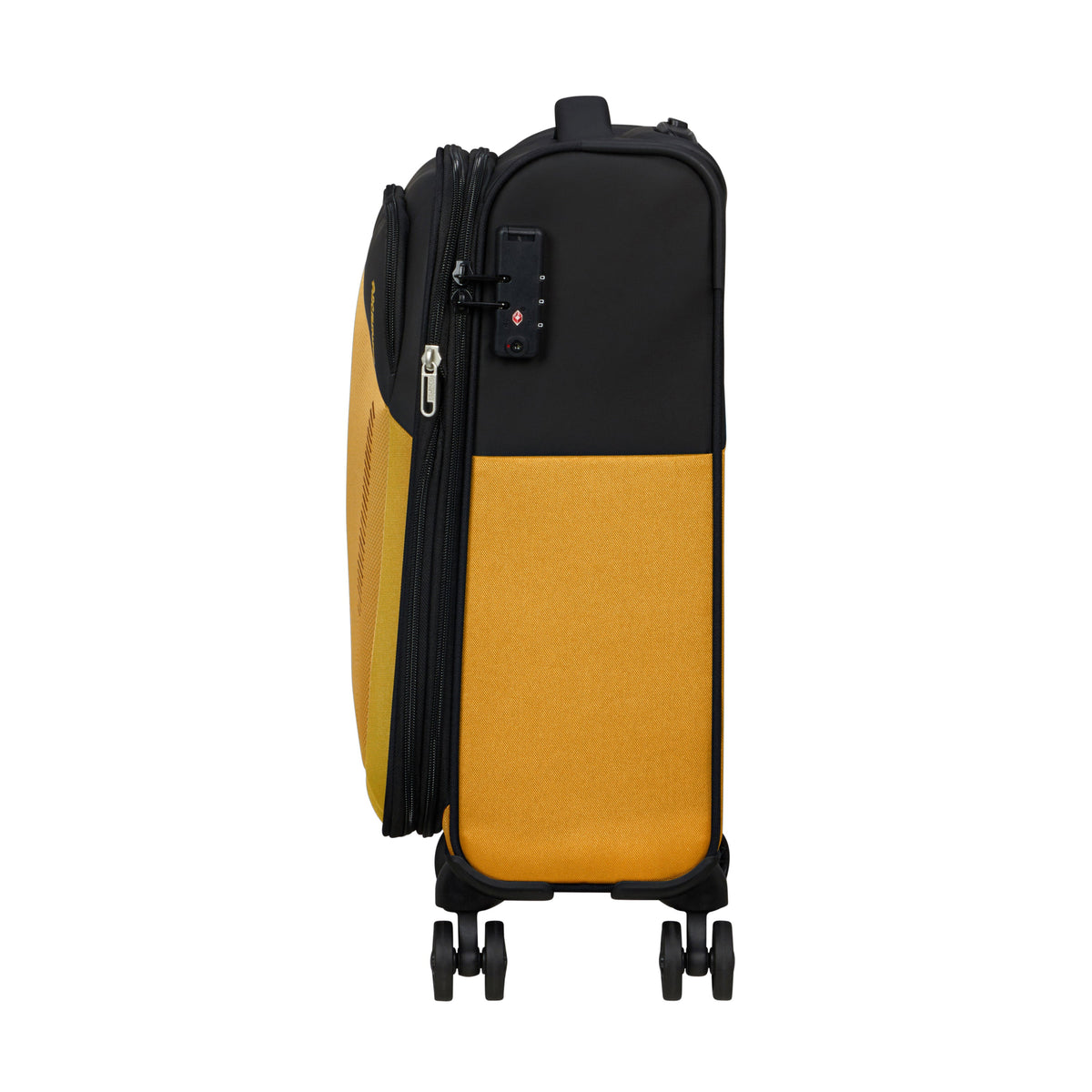 American Tourister Luggage Black/Yellow American Tourister Daring Dash Spinner Expandable Carry-On Luggage - Black/Yellow