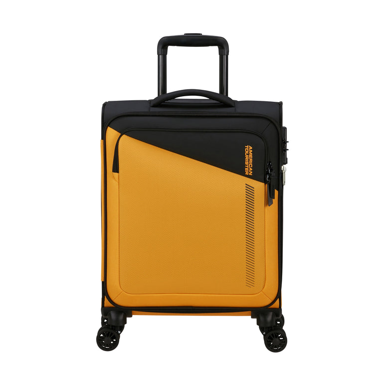 American Tourister Luggage Black/Yellow American Tourister Daring Dash Spinner Expandable Carry-On Luggage - Black/Yellow