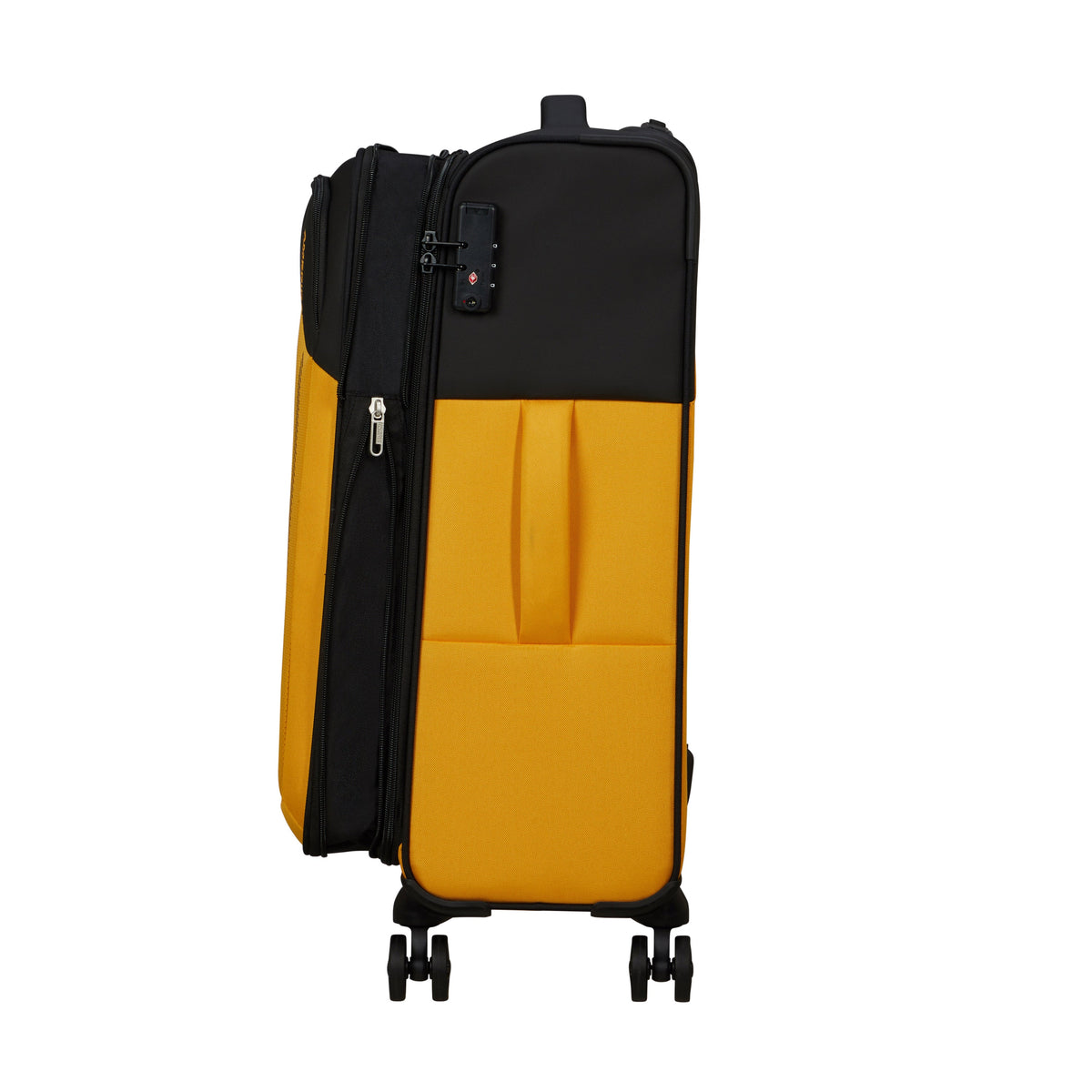American Tourister Luggage Black/Yellow American Tourister Daring Dash Spinner Expandable Medium Luggage - Black/Yellow