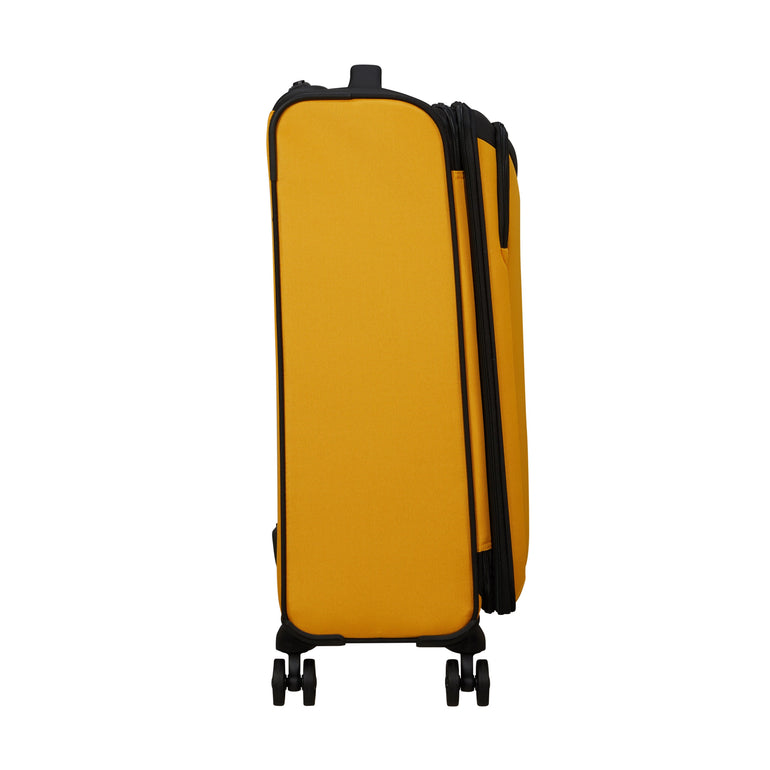 American Tourister Luggage Black/Yellow American Tourister Daring Dash Spinner Expandable Medium Luggage - Black/Yellow