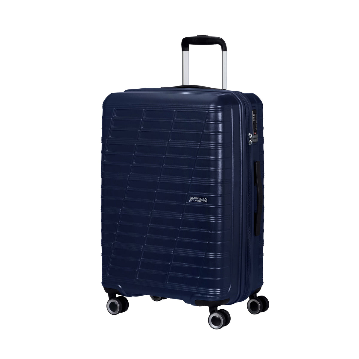American Tourister Luggage Metallic Blue American Tourister Surftime Spinner Expandable Medium Luggage