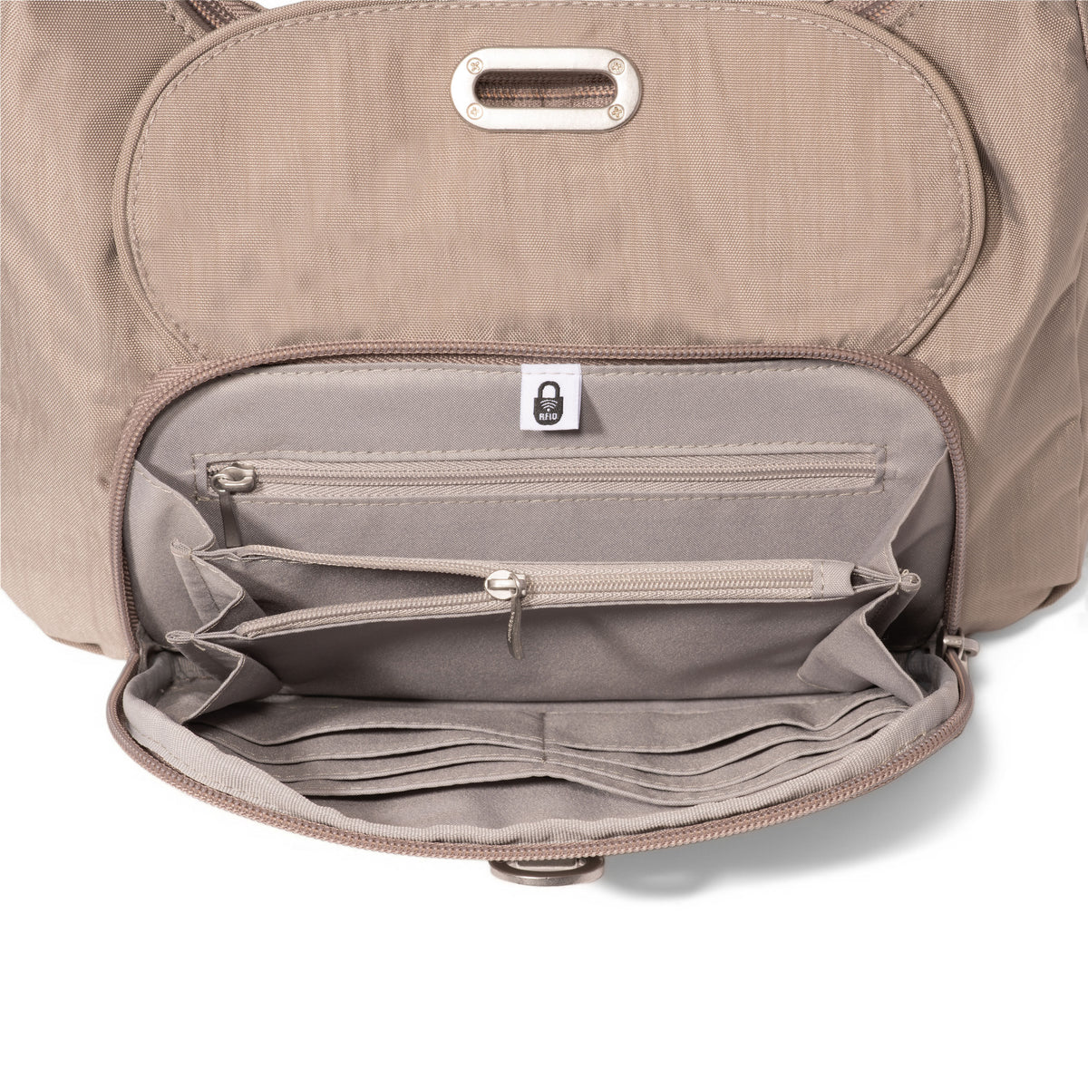 Baggallini Bags Baggallini Coastal Flip Lock Half Moon Bag