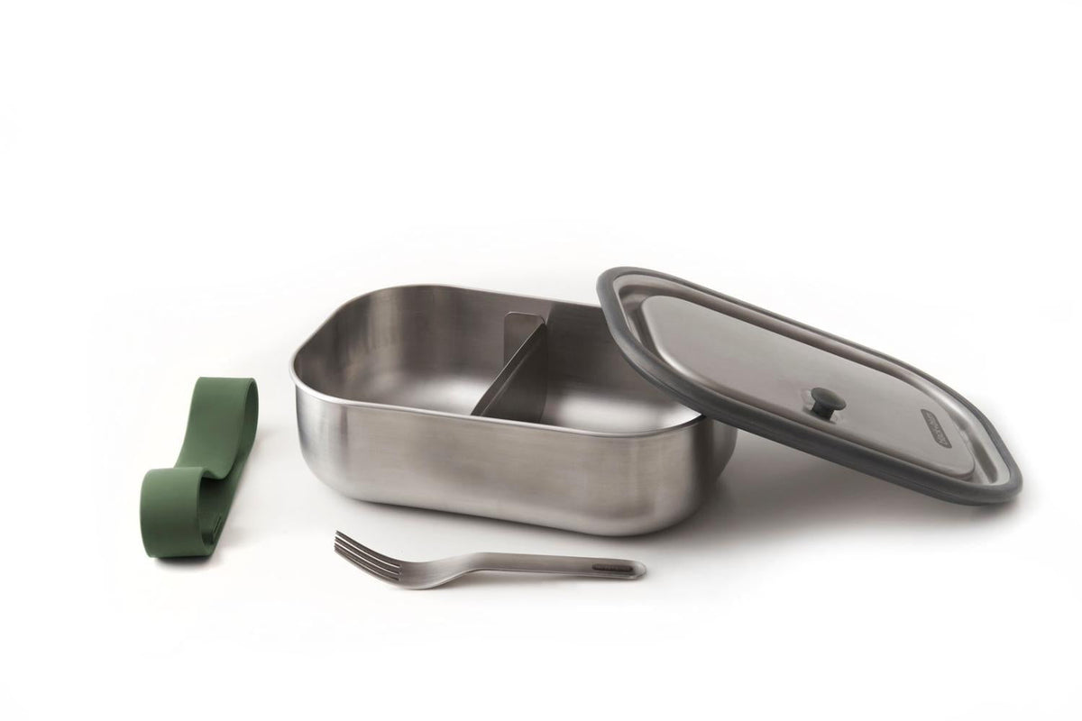 Black + Blum Travel Accessories Olive Black + Blum Stainless Steel Lunch Box - 1L