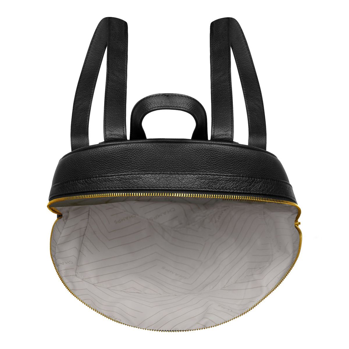 Champs Backpacks Black Champs Gala Leather Backpack