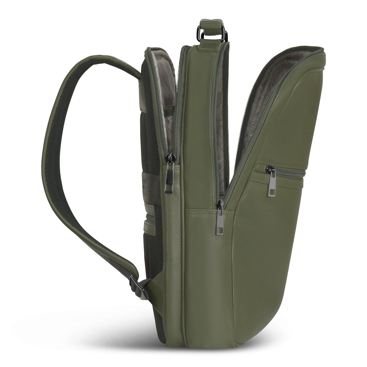Champs Backpacks Champs Onyx Leather Compact Backpack