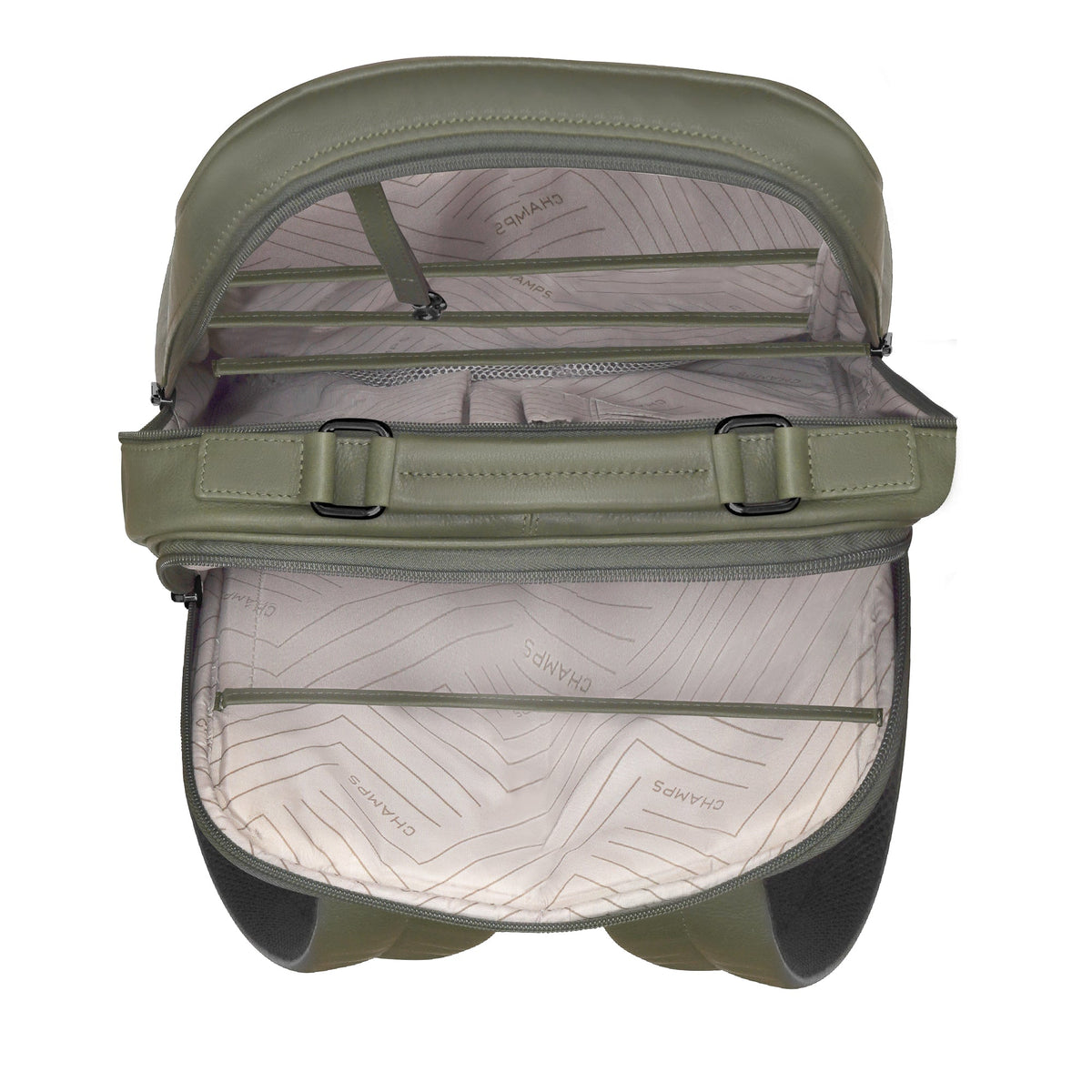 Champs Backpacks Champs Onyx Leather Compact Backpack