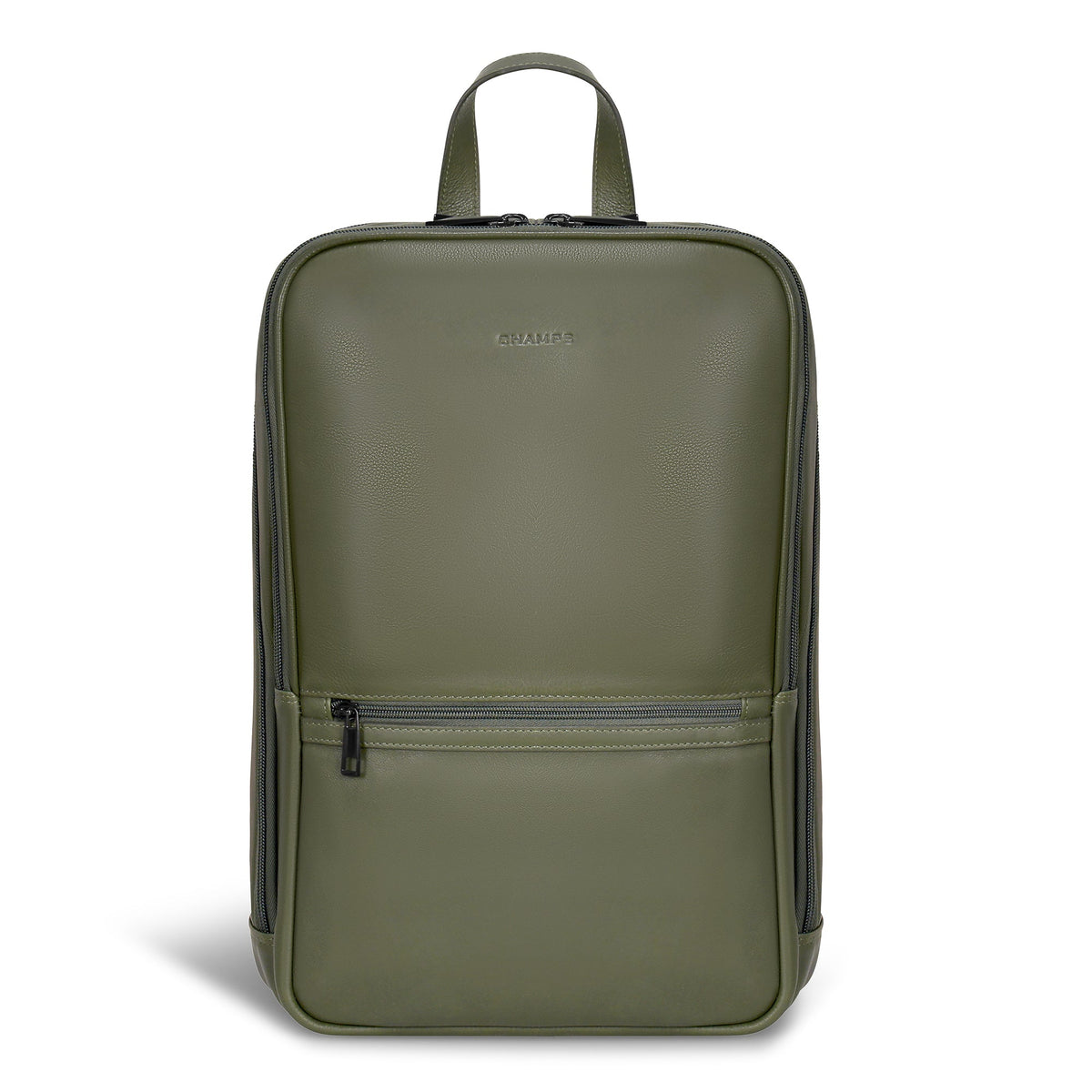 Champs Backpacks Khaki Champs Onyx Leather Classic Backpack