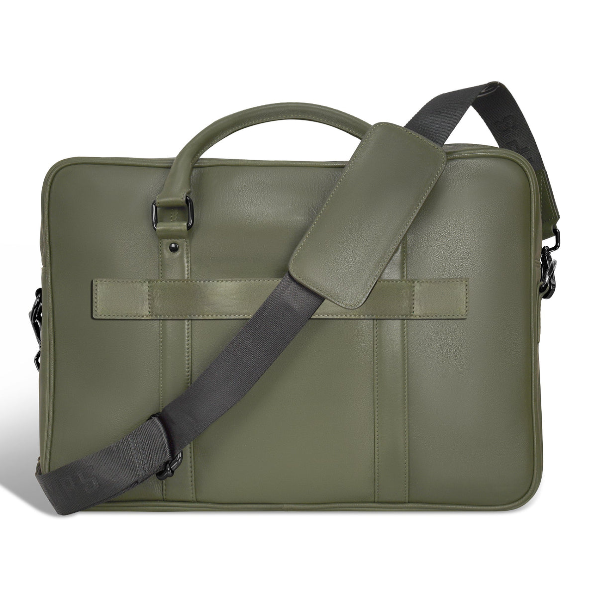 Champs Briefcases Champs Onyx Leather Slim Briefcase