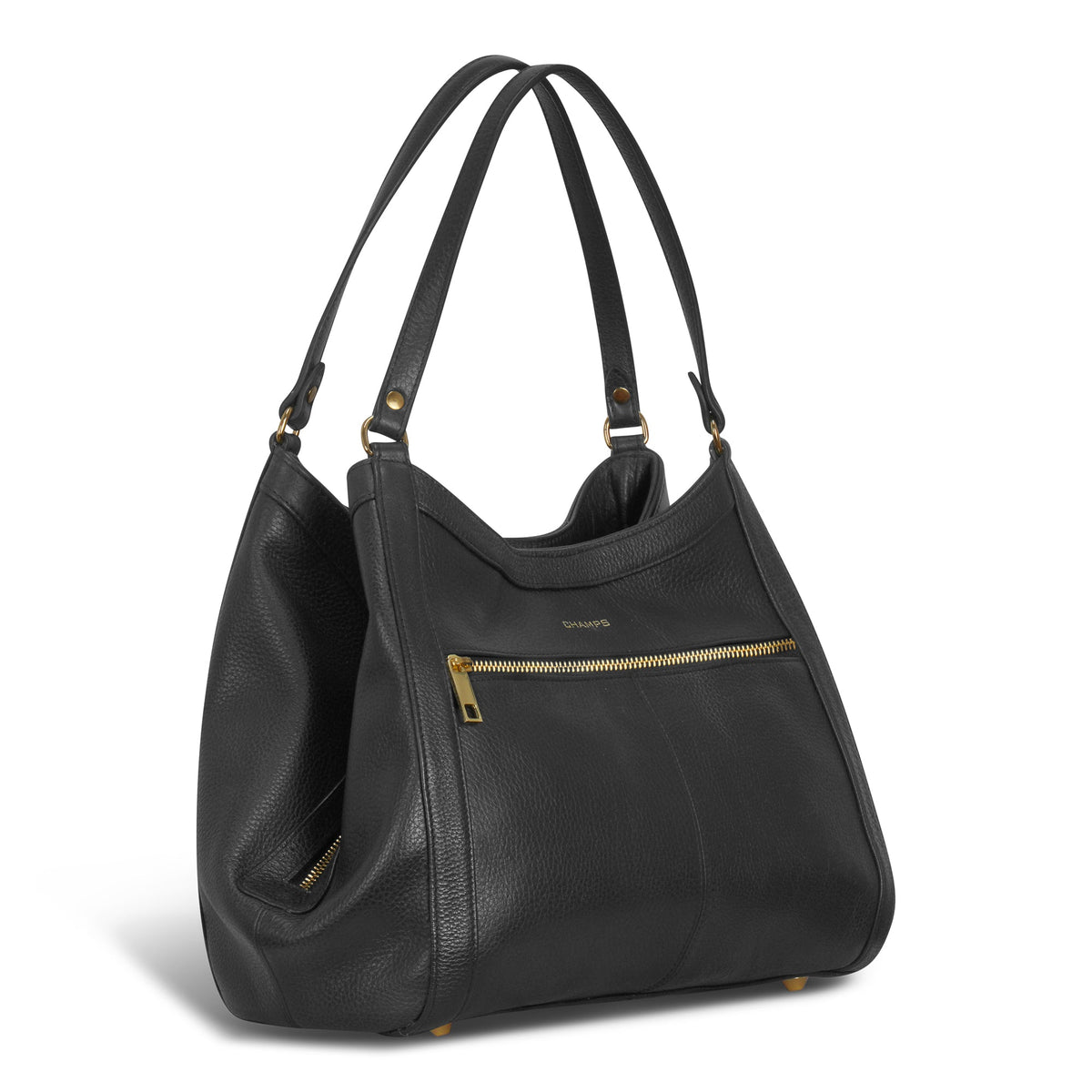 Champs Handbags Black Champs Gala Leather Hobo Bag