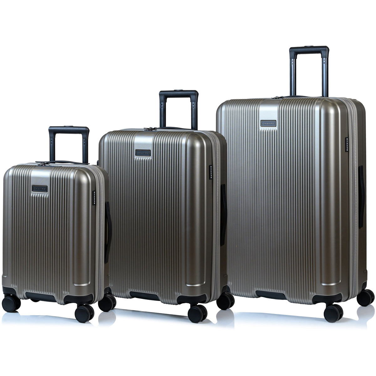 Champs Luggage Grey Champs Marquis Expandable 3-Piece Luggage Set