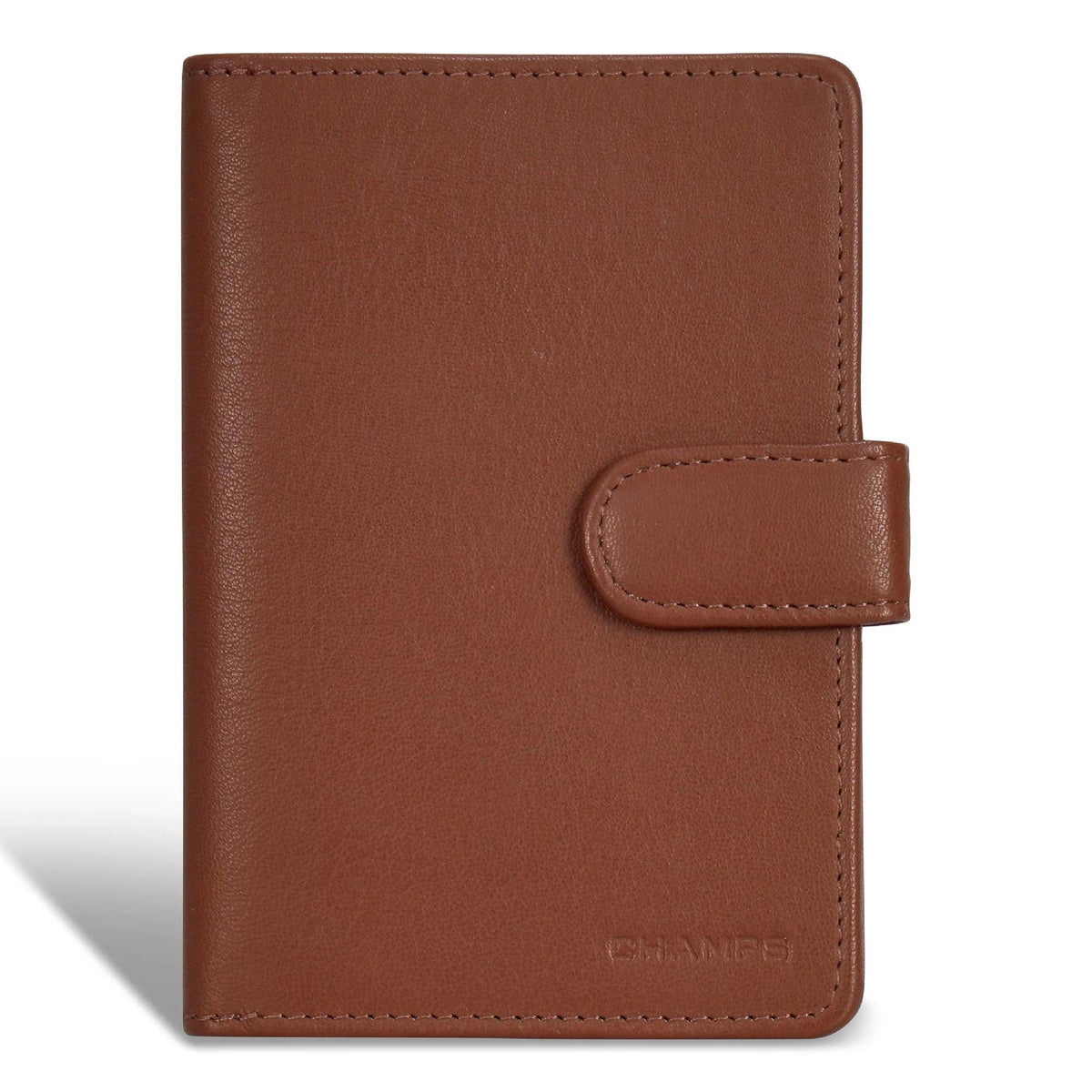 Champs Passport Case Brown Champs Onyx Leather Passport Case