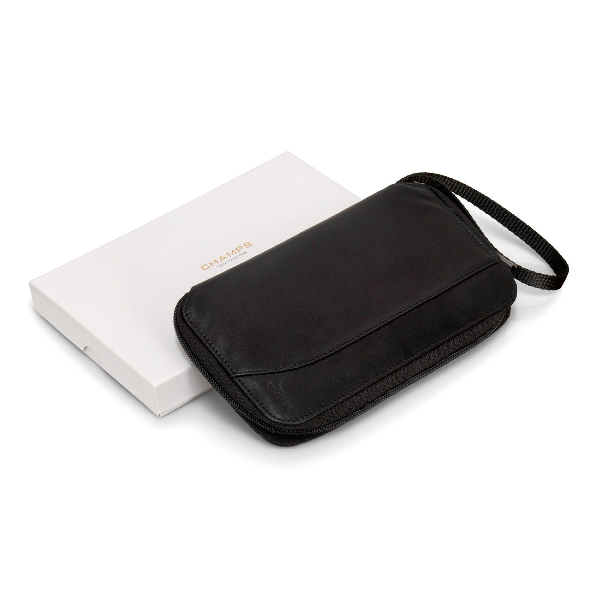 Champs Passport Case Champs Onyx Leather Multi Passport Case