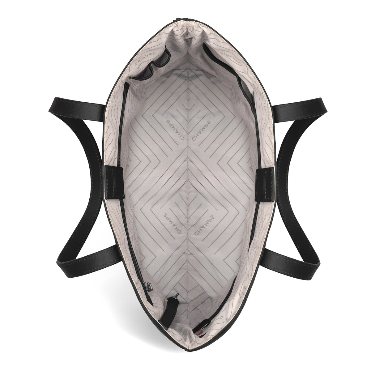 Champs Tote Bag Champs Onyx Leather Vertical Tote