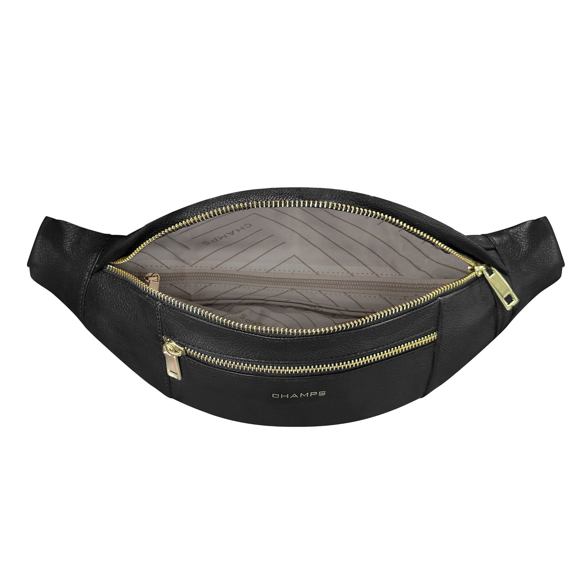 Champs Waist Pouches Black Champs Gala Leather Waist Pack