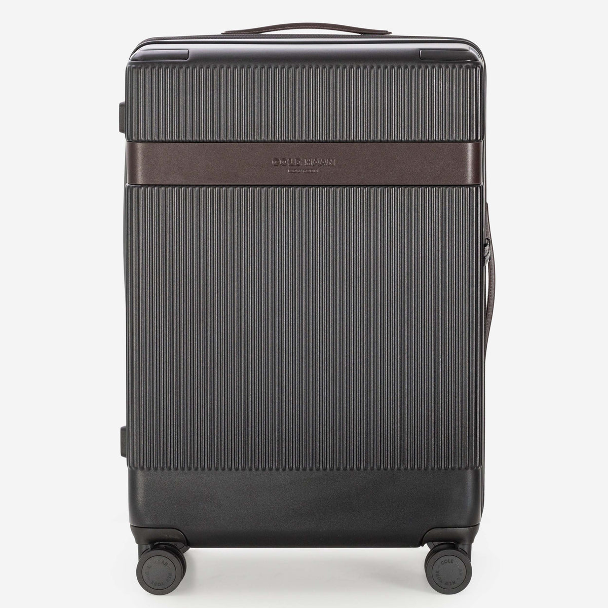 Cole Haan Luggage DNA Black/DNA Dark Chocolate Cole Haan Heritage Pro Premium Hardside Medium Checked Luggage
