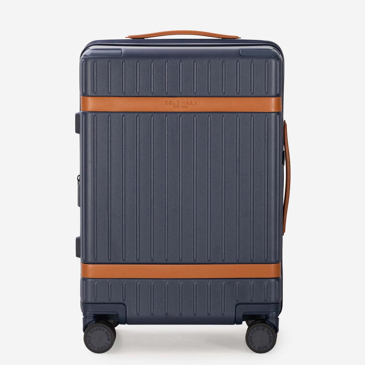 Cole Haan Luggage Navy Blazer/British Tan Cole Haan Legacy Grand Premium Hardside Carry-On Luggage