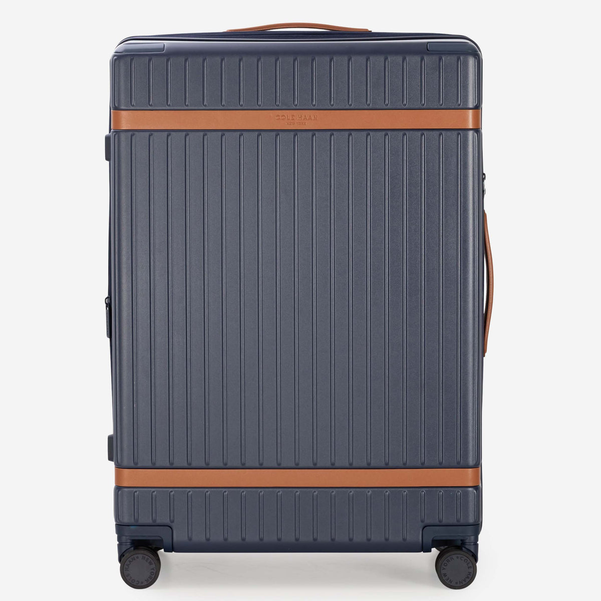 Cole Haan Luggage Navy Blazer/British Tan Cole Haan Legacy Grand Premium Hardside Large Checked Luggage