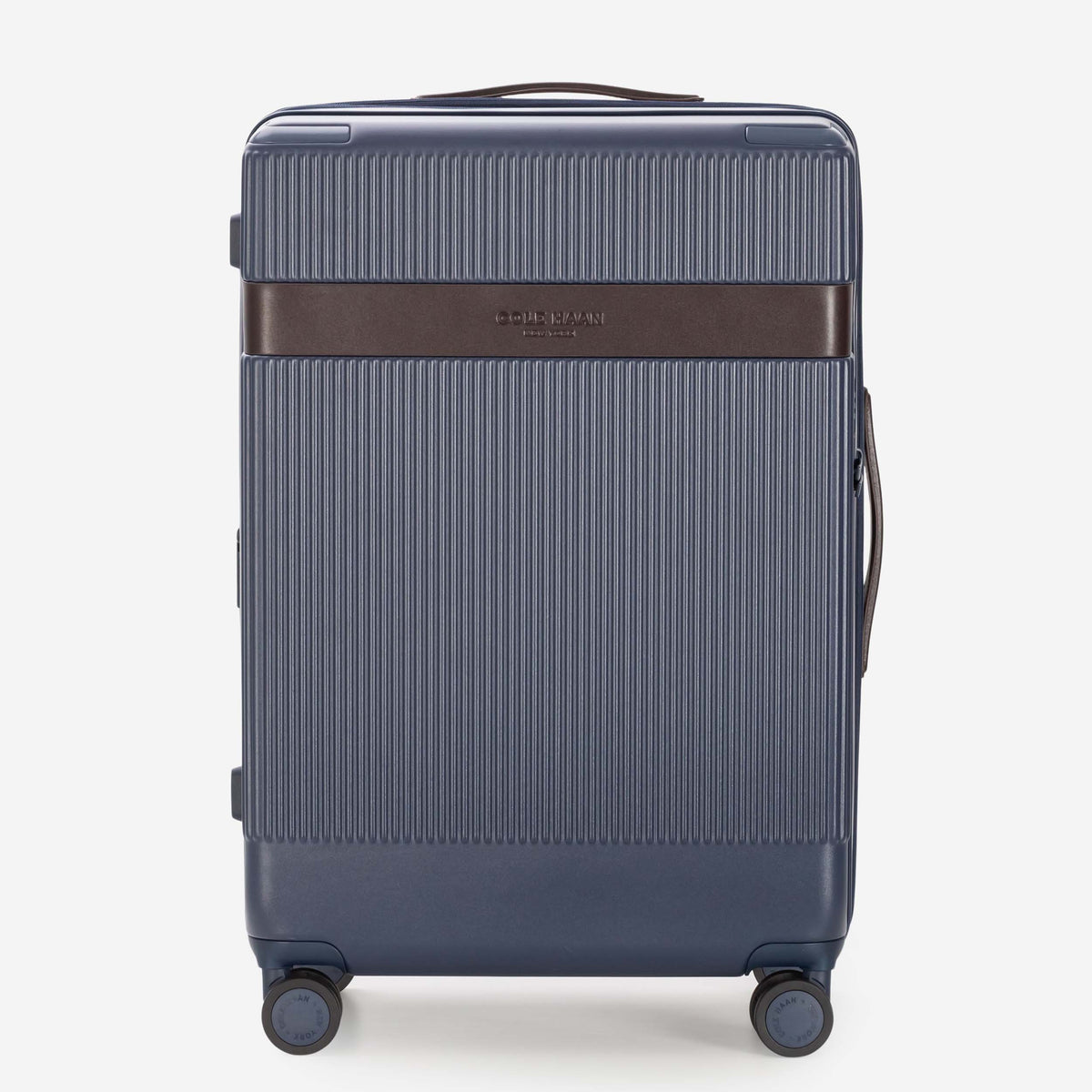 Cole Haan Luggage Navy Blazer/DNA Dark Chocolate Cole Haan Heritage Pro Premium Hardside Medium Checked Luggage