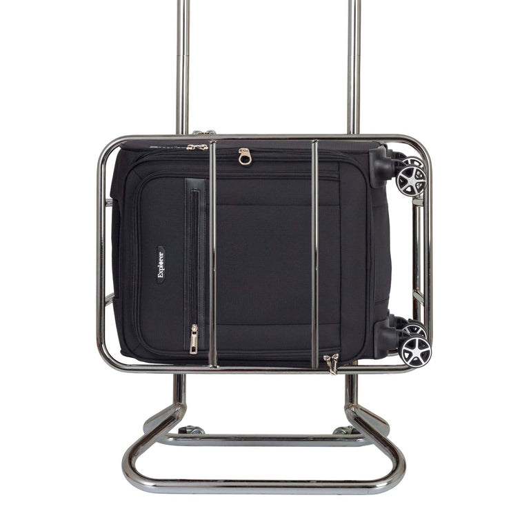 Explorer Luggage Black Explorer Onyx Carry-On Expandable Spinner Luggage