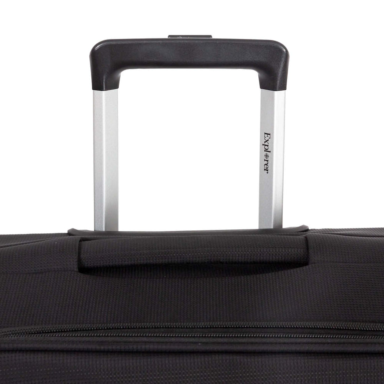 Explorer Luggage Black Explorer Onyx Carry-On Expandable Spinner Luggage