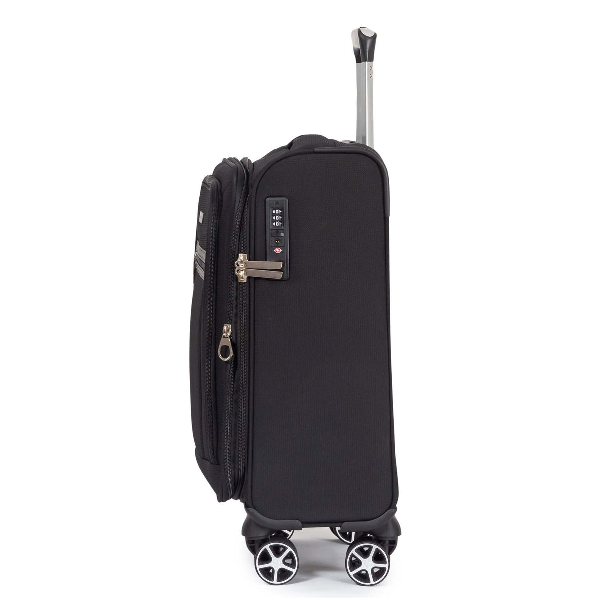 Explorer Luggage Black Explorer Onyx Carry-On Expandable Spinner Luggage