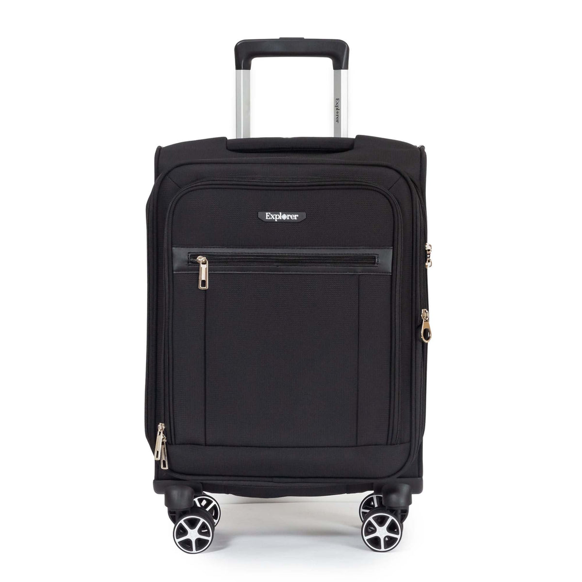 Explorer Luggage Black Explorer Onyx Carry-On Expandable Spinner Luggage