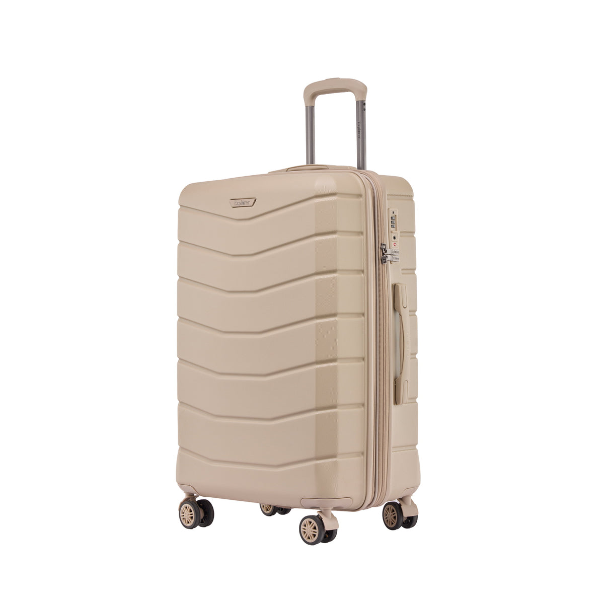 Explorer Luggage Light Beige Explorer Flex Expandable Medium Luggage