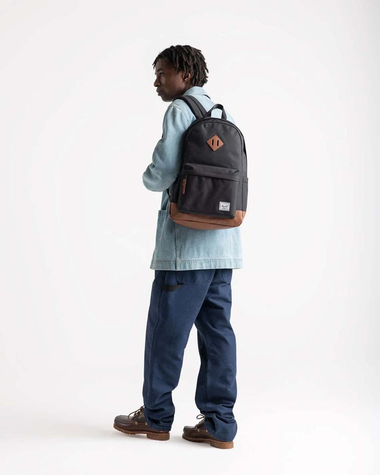 Herschel Backpacks Black/Tan Herschel Heritage Backpack - Black/Tan