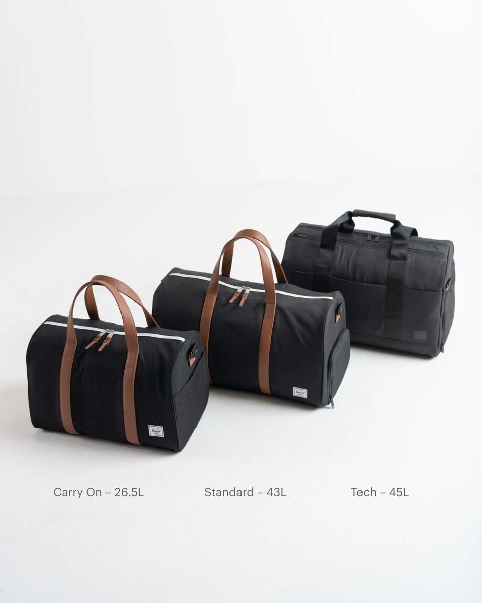 Herschel Duffles Black Tonal Herschel Novel Duffle - Black Tonal