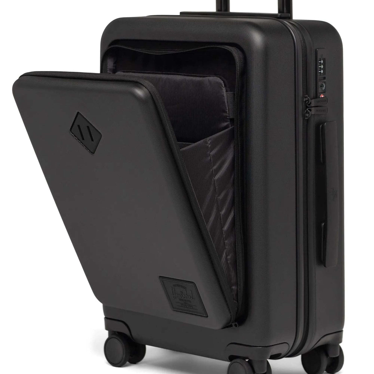 Herschel Luggage Black Herschel Heritage Hardshell Pro Large Carry On Luggage - Black