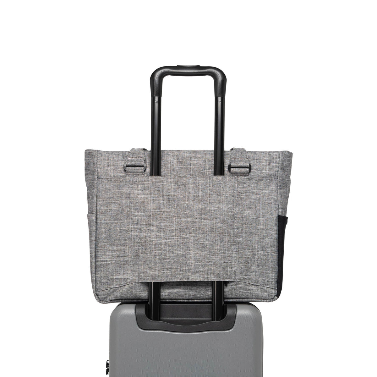 Herschel Tote Bag Raven Crosshatch Herschel Kaslo Tote Tech - Raven Crosshatch