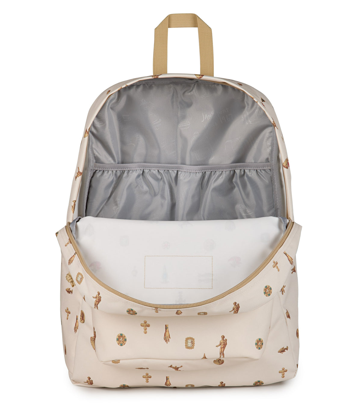 Jansport Backpacks Gilded Relics Moon Flower JanSport SuperBreak Plus Backpack - Gilded Relics Moon Flower