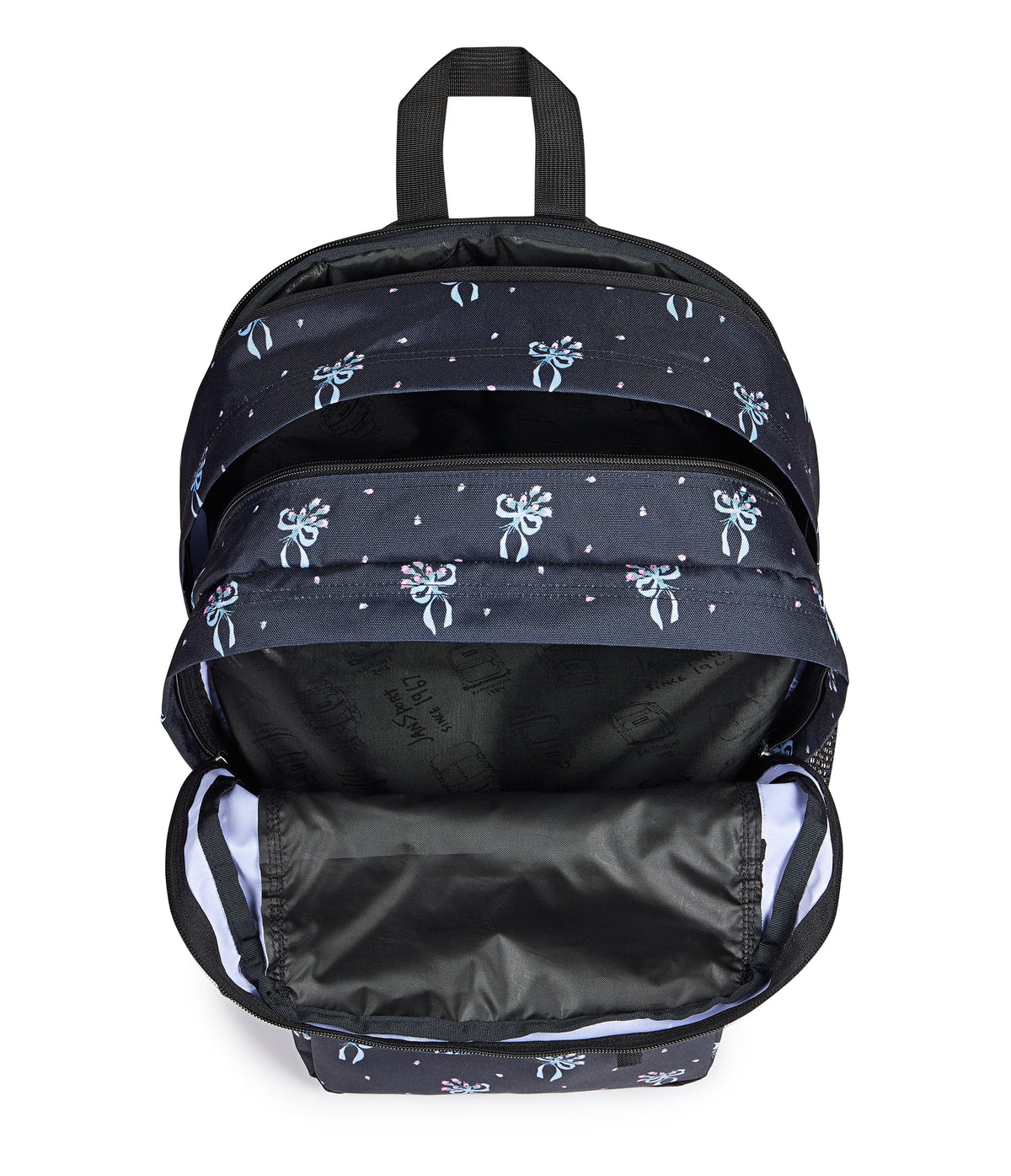 Jansport Backpacks Pastel Petals Black JanSport Big Student Backpack - Pastel Petals Black
