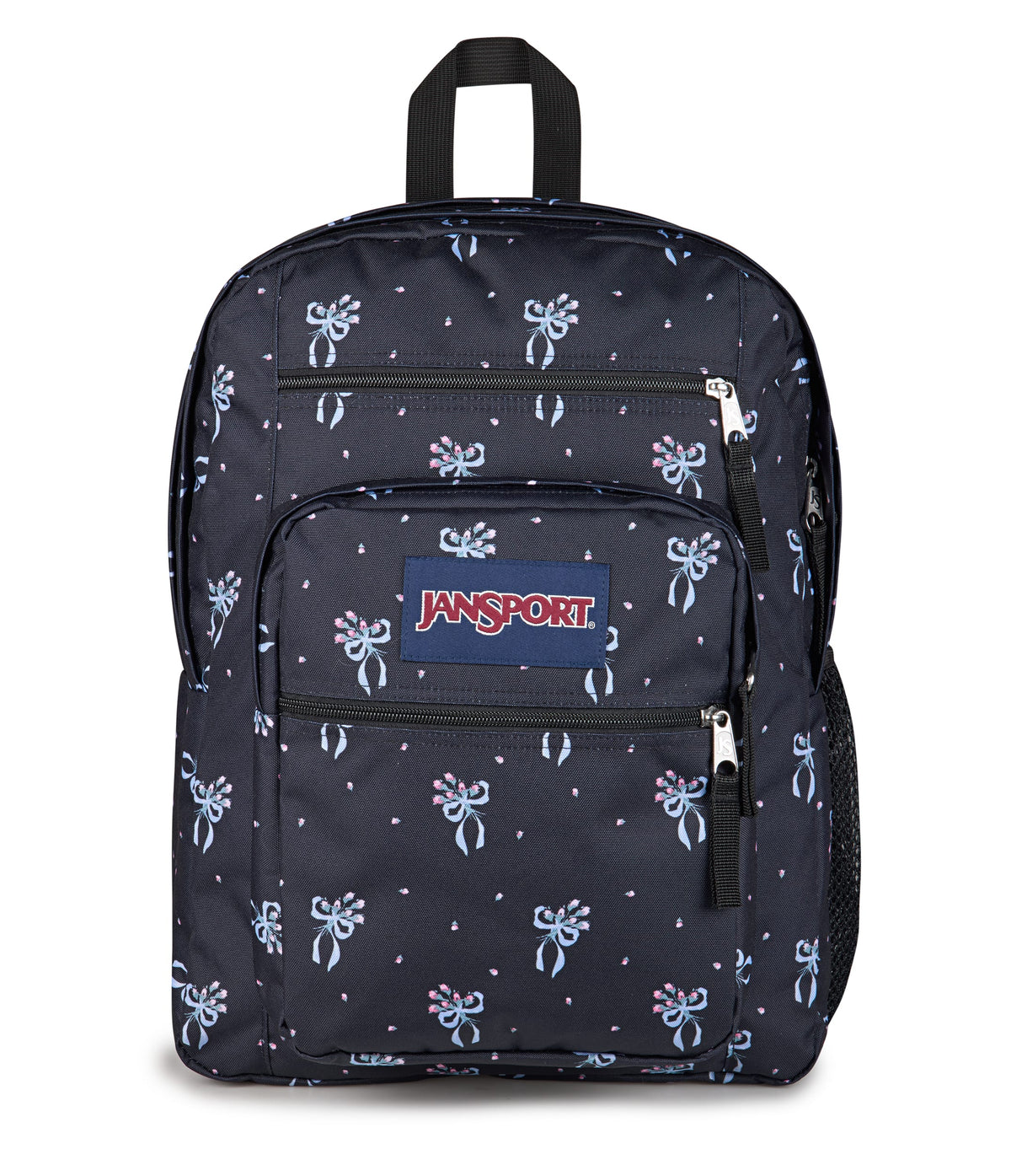 Jansport Backpacks Pastel Petals Black JanSport Big Student Backpack - Pastel Petals Black