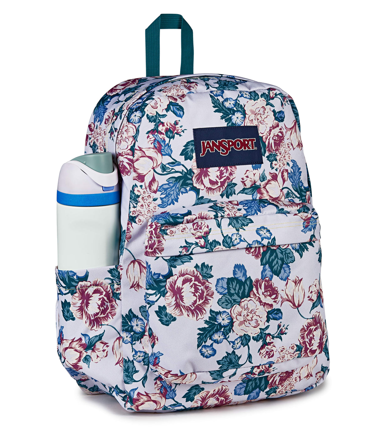 Jansport Backpacks Rustic Roses Moon Flower JanSport SuperBreak Plus Backpack - Rustic Roses Moon Flower