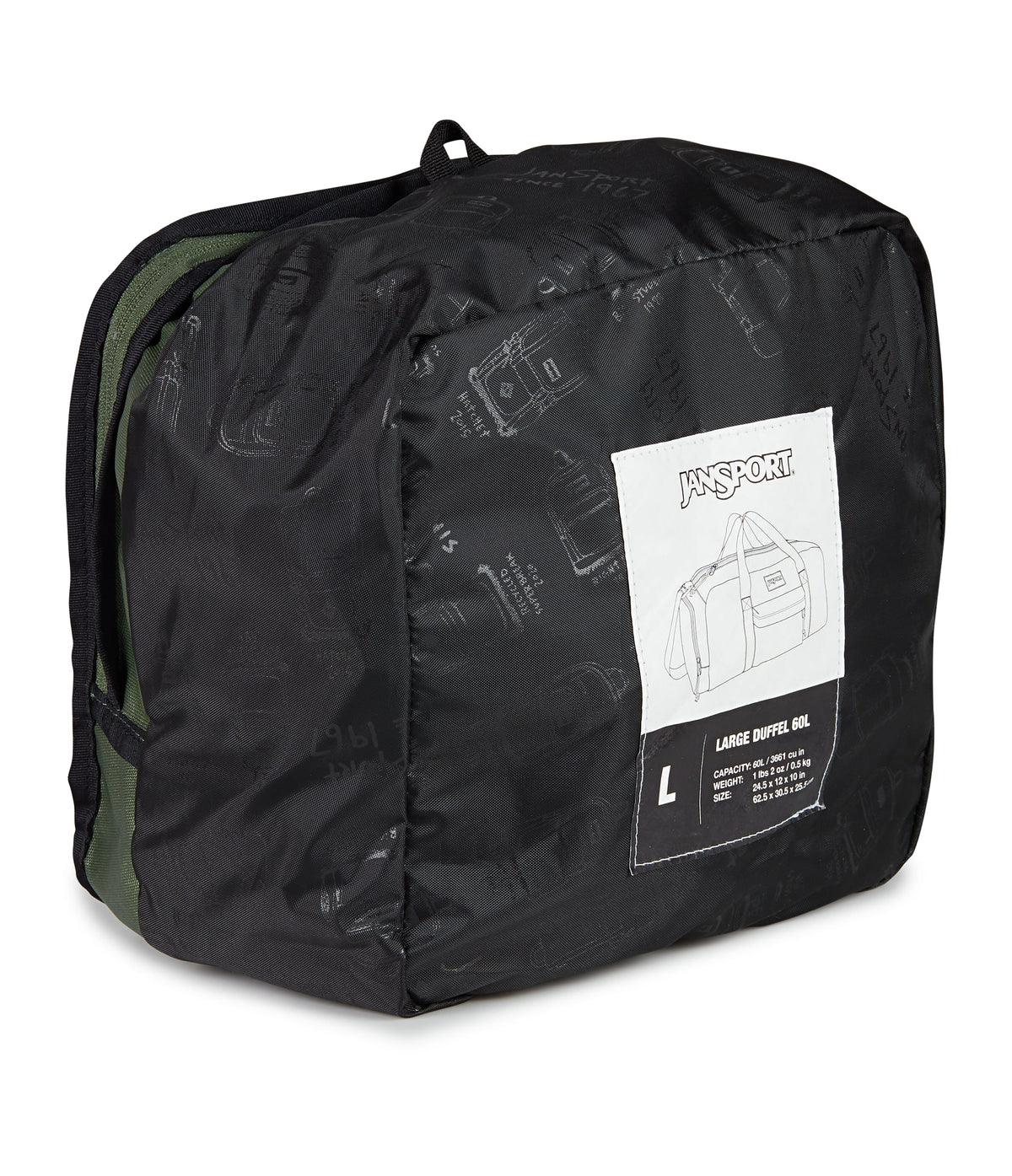 Jansport Duffles Cargo Green JanSport Weekender Large Duffel - Cargo Green