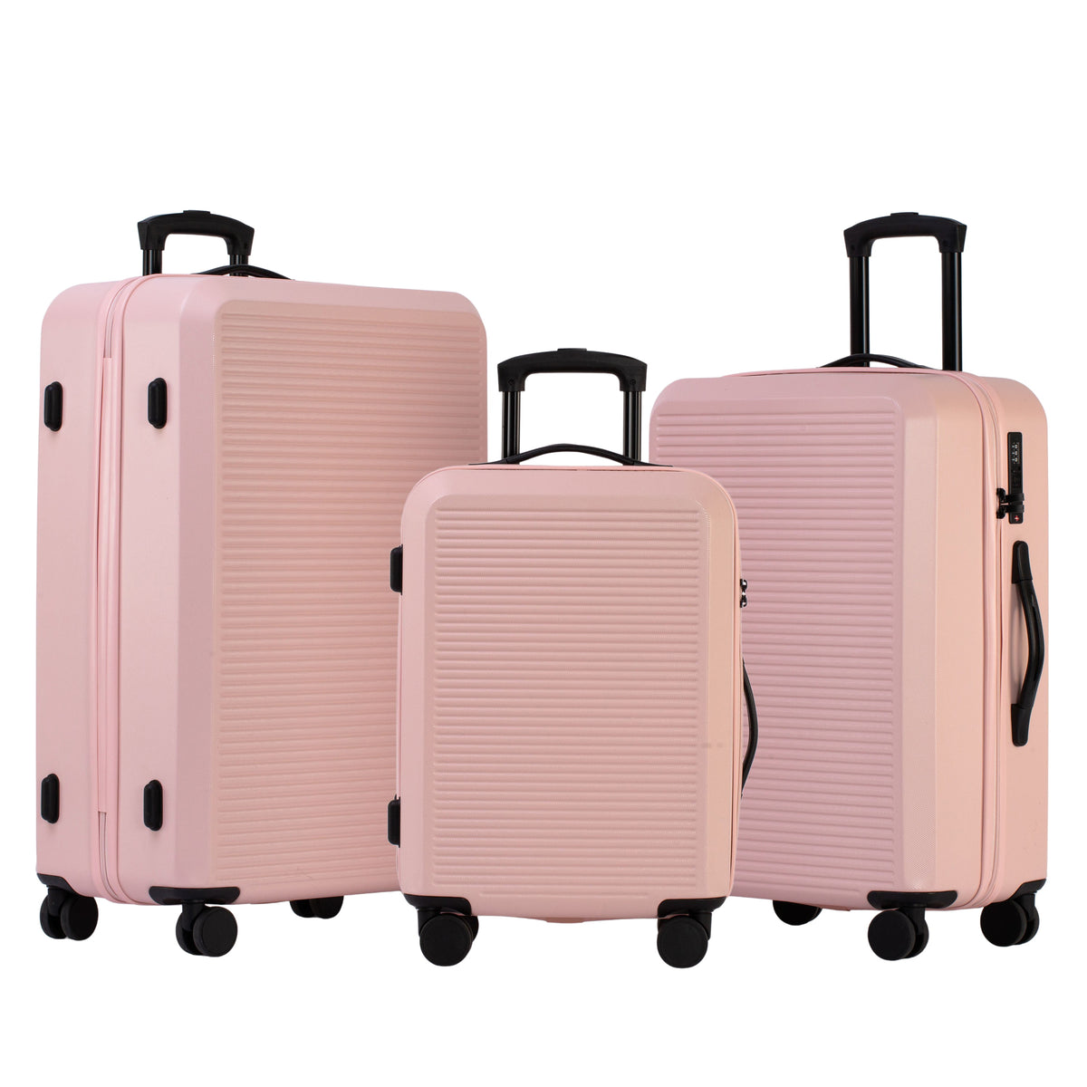 Jetstream Luggage Blush Jetstream Studio Collection 3-Piece Luggage Set