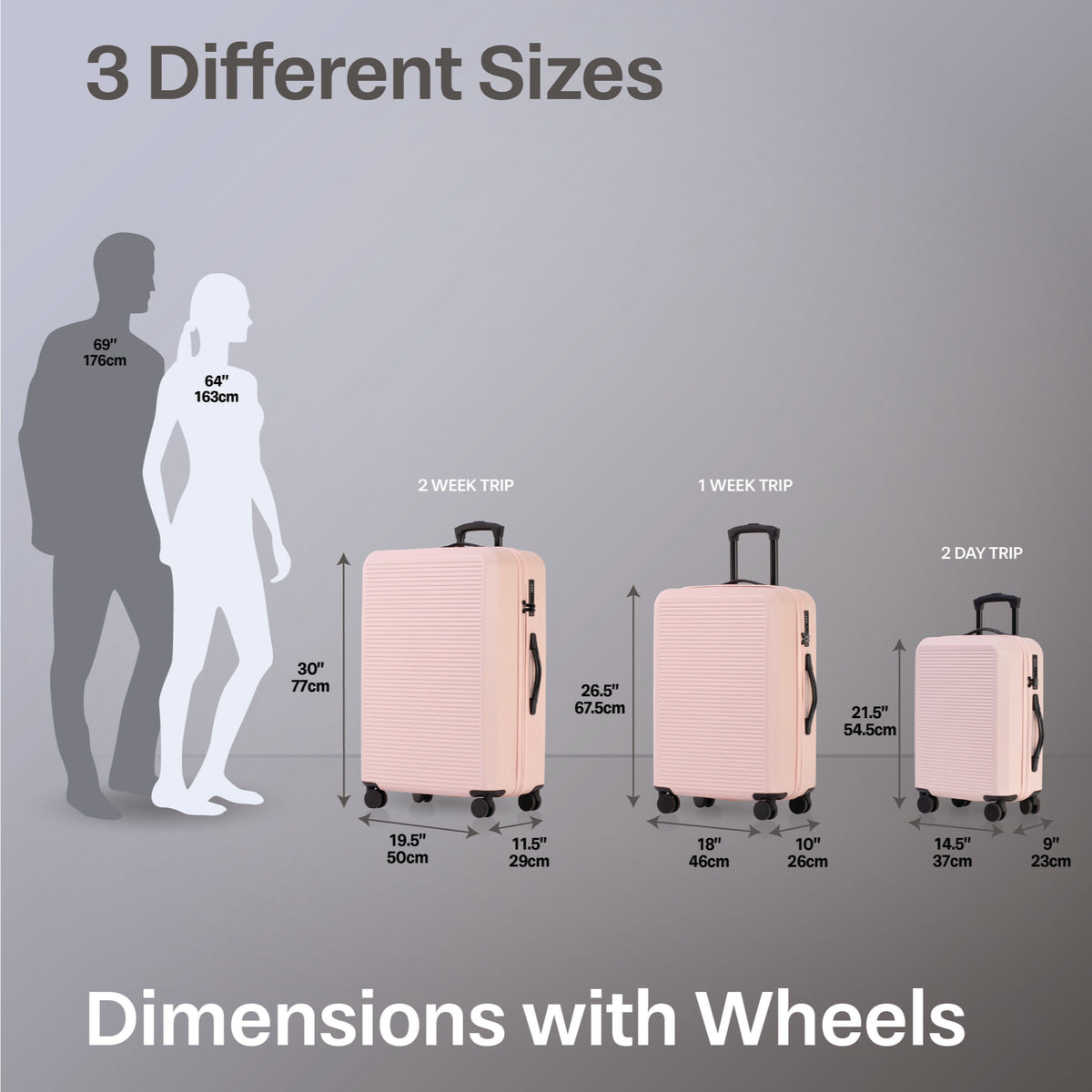 Jetstream Luggage Jetstream Studio Collection 3-Piece Luggage Set