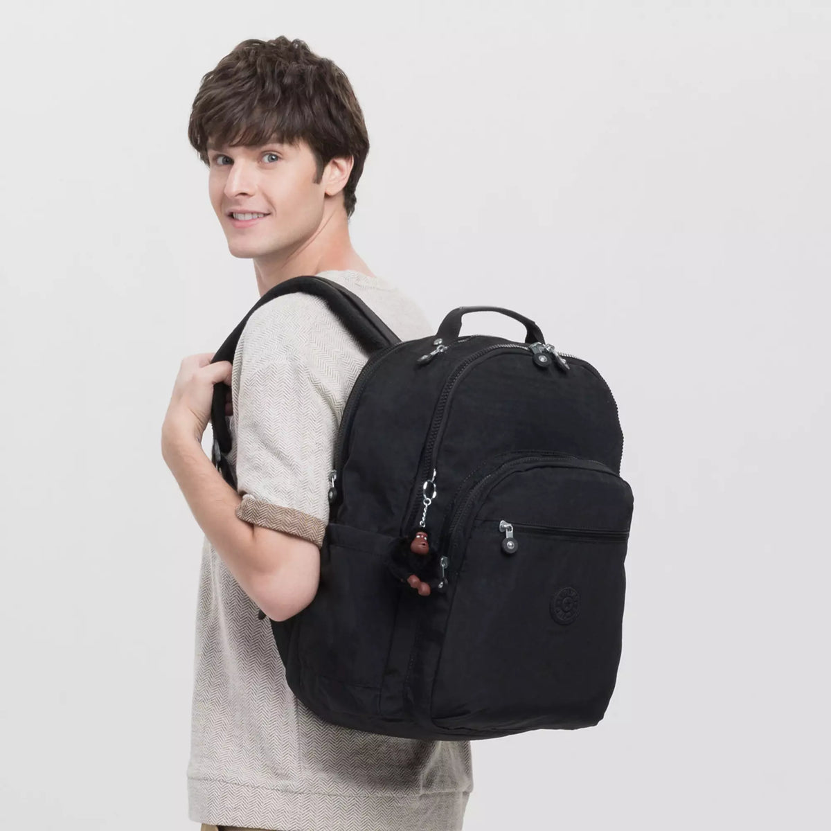 Kipling Backpacks True Black 2 Kipling Seoul Extra Large 17" Laptop Backpack - True Black 2