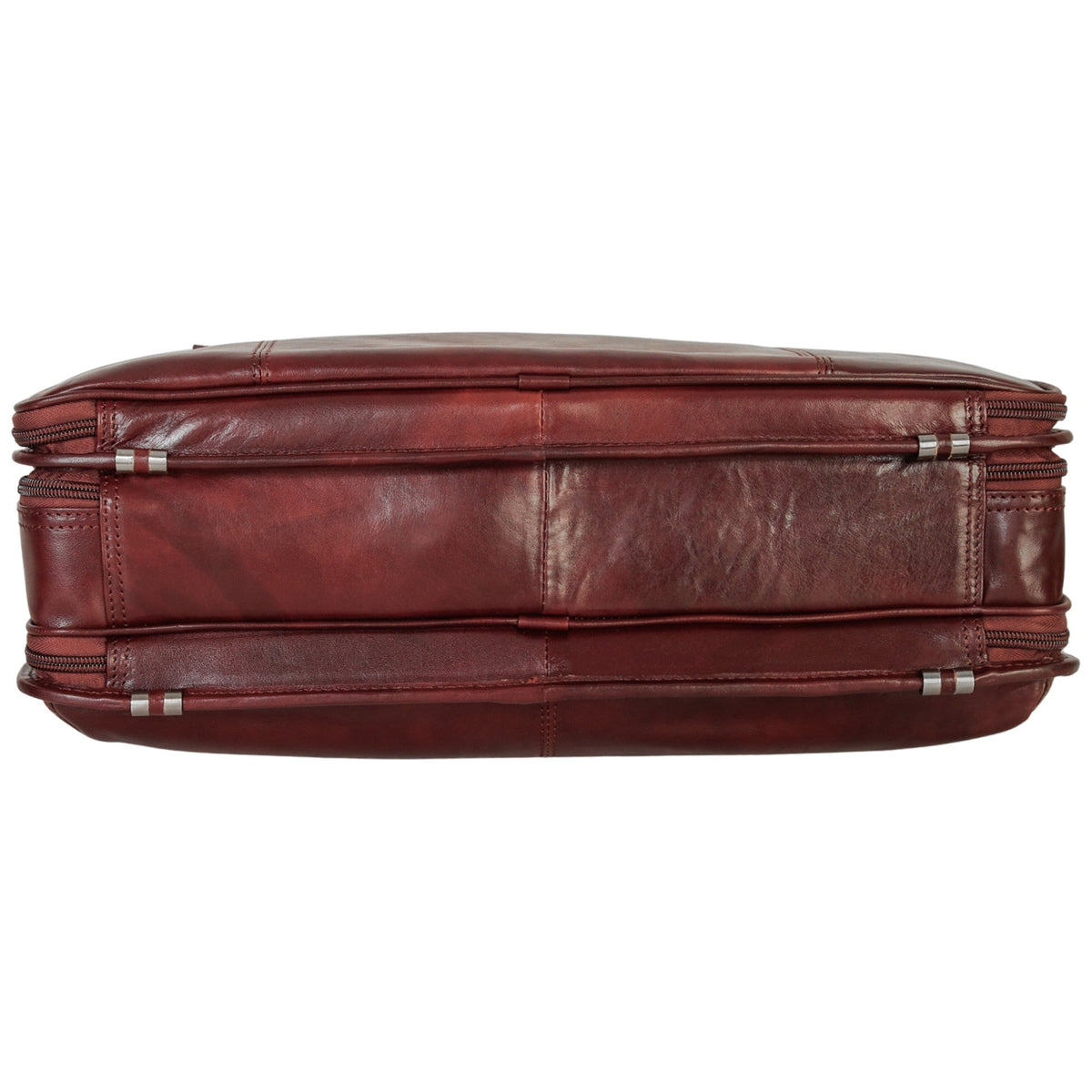 Mancini Briefcases Mancini Pelle D’oro Double Compartment Top Zipper 15.6” Laptop / Tablet Briefcase
