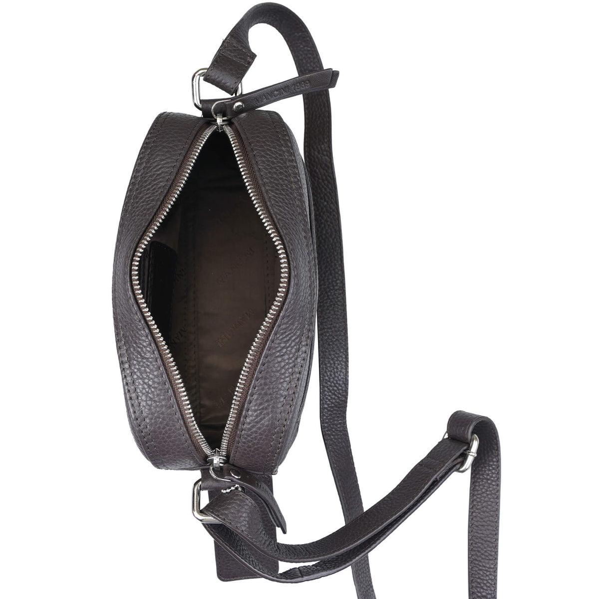 Mancini Cross-Body Bag Mancini Pebbled Clara Small Crossbody Bag