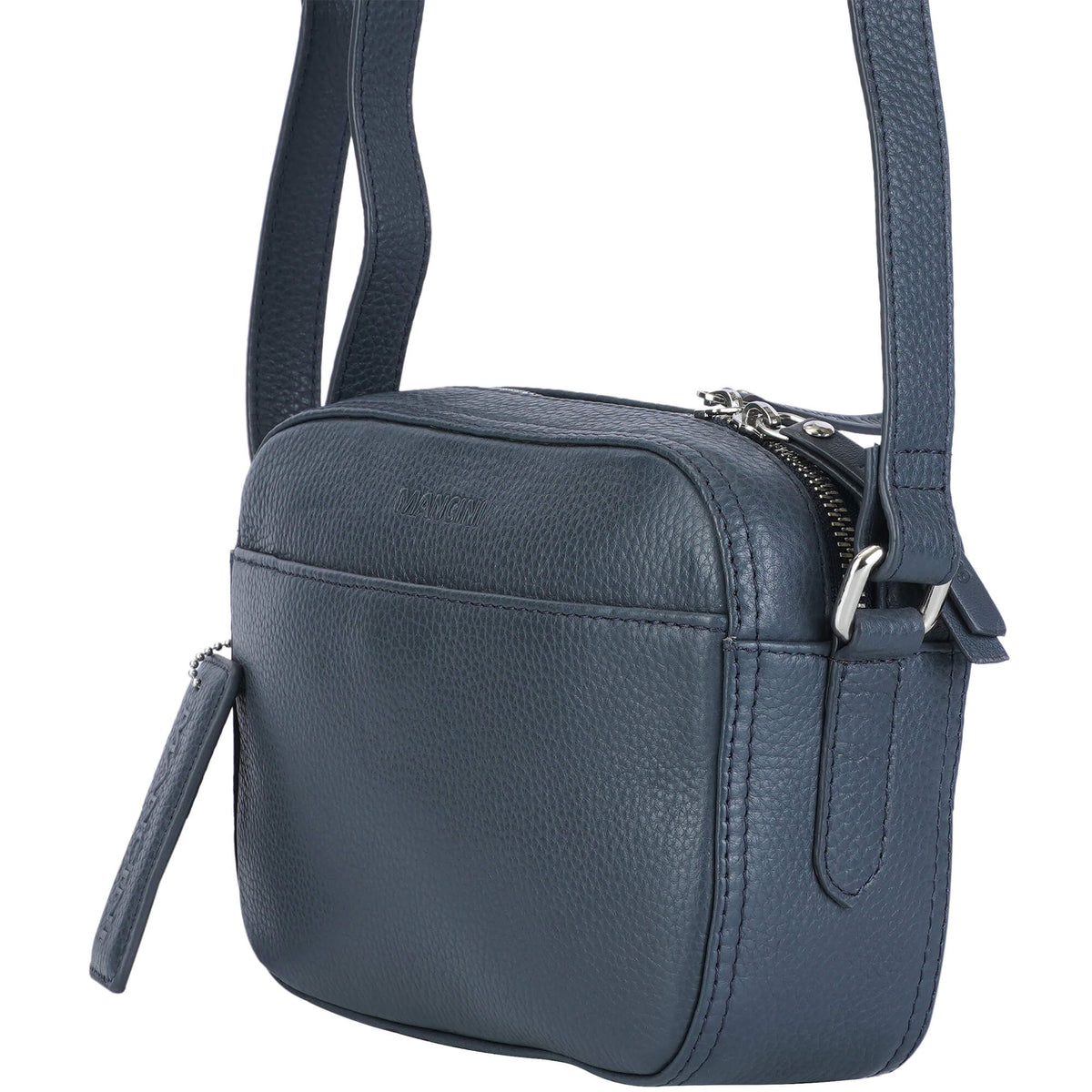 Mancini Cross-Body Bag Mancini Pebbled Clara Small Crossbody Bag