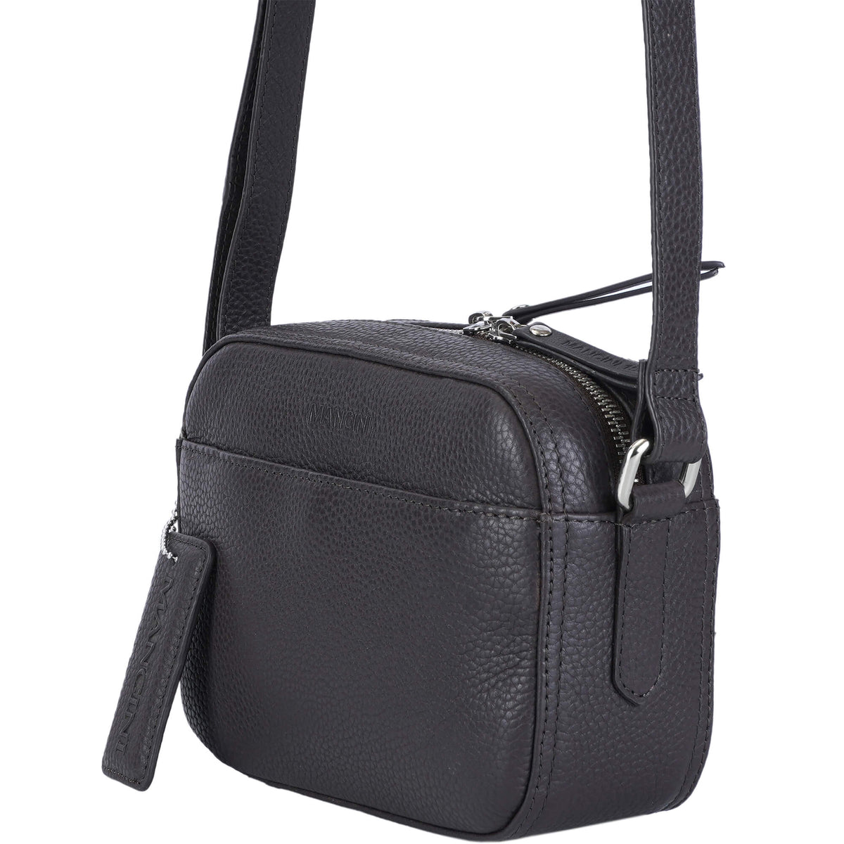 Mancini Cross-Body Bag Mancini Pebbled Clara Small Crossbody Bag