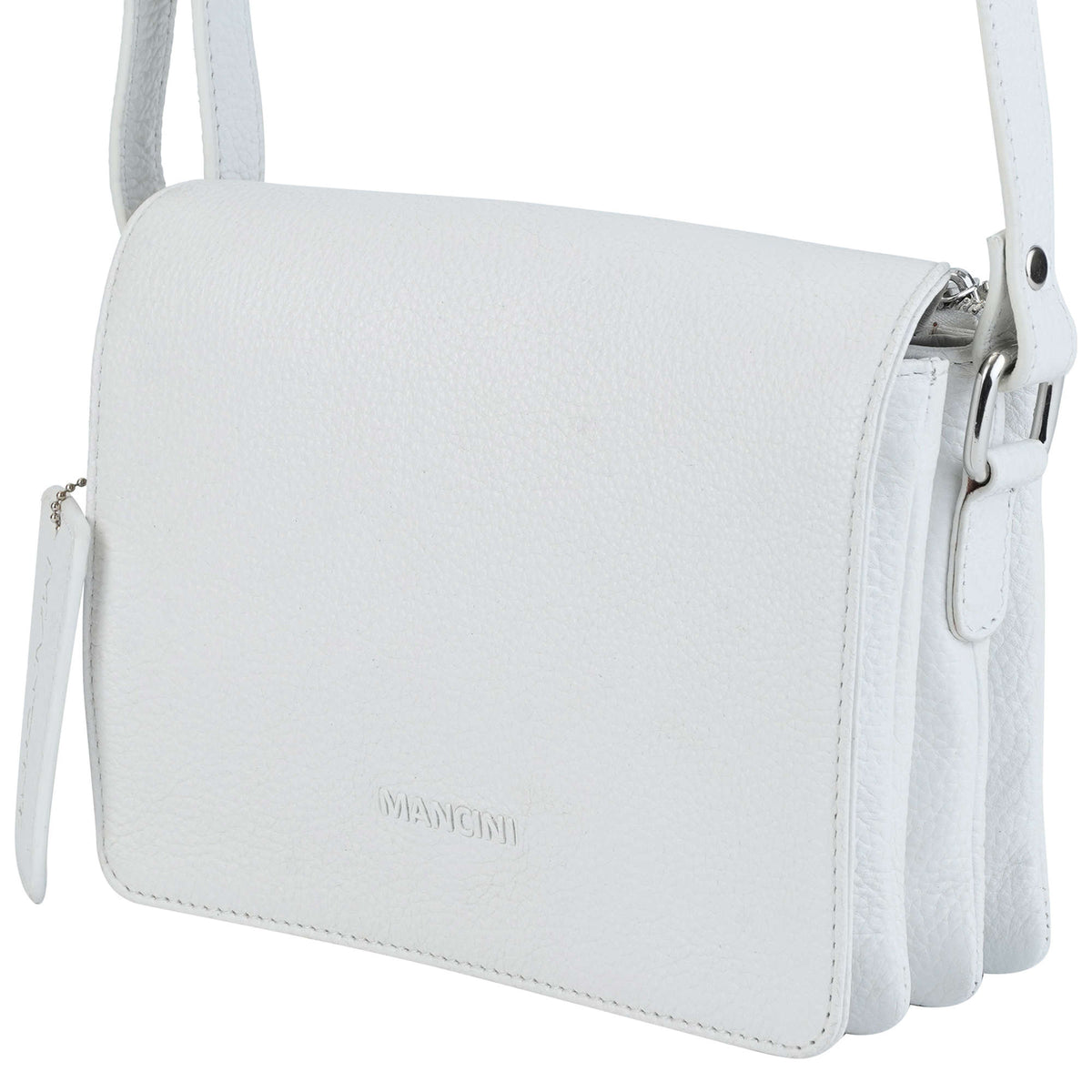 Mancini Cross-Body Bag Mancini Pebbled Connie Small Crossbody Handbag
