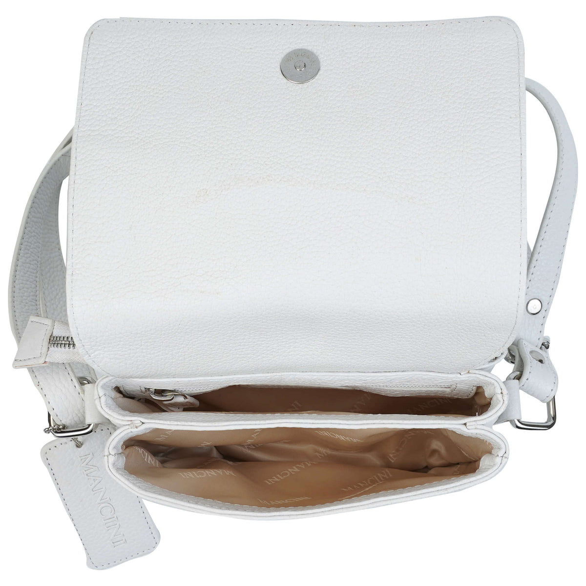 Mancini Cross-Body Bag Mancini Pebbled Connie Small Crossbody Handbag