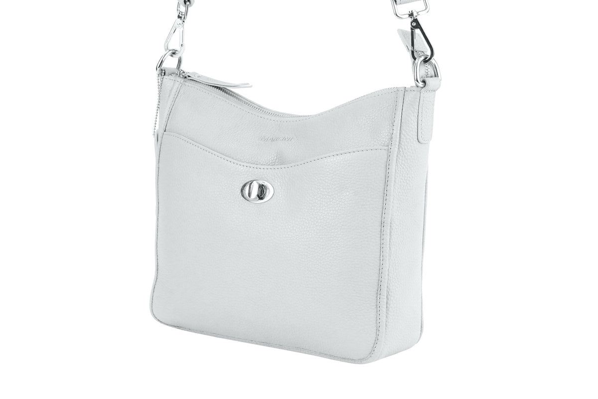 Mancini Cross-Body Bag Mancini Pebbled Elizabeth Crossbody Handbag