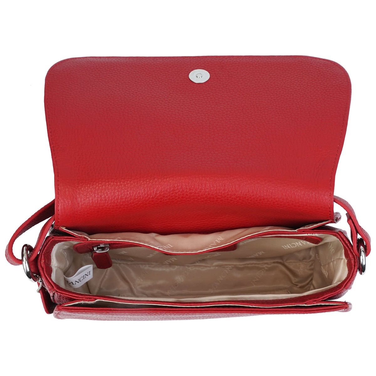 Mancini Cross-Body Bag Mancini Pebbled Isabella Crossbody Handbag