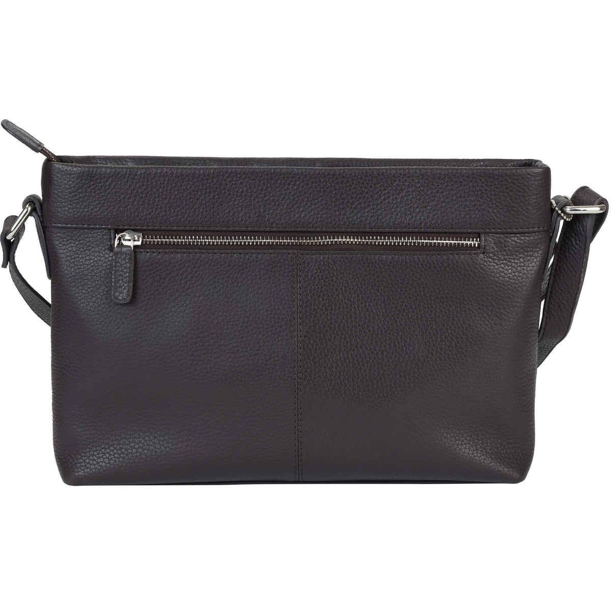 Mancini Cross-Body Bag Mancini Pebbled Loretta Crossbody Handbag with Organizer
